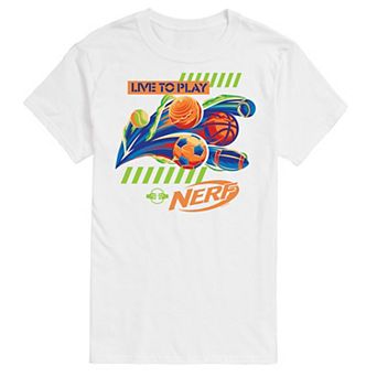 Big & Tall Nerf Live To Play Graphic Tee