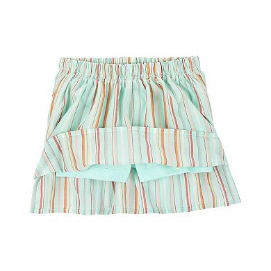Toddler Girl Carter's Butterfly Love Graphic Flutter Tee & Rainbow Skort Set