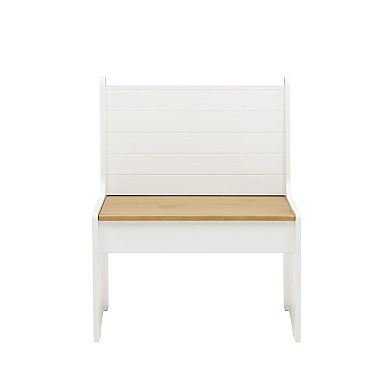 Linon Linson Small Back Rest Bench with Storage