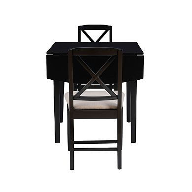 Linon Torino Drop Leaf 3-piece Dining Set