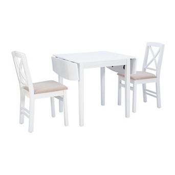 Linon Torino Drop Leaf 3 pc Dining Set