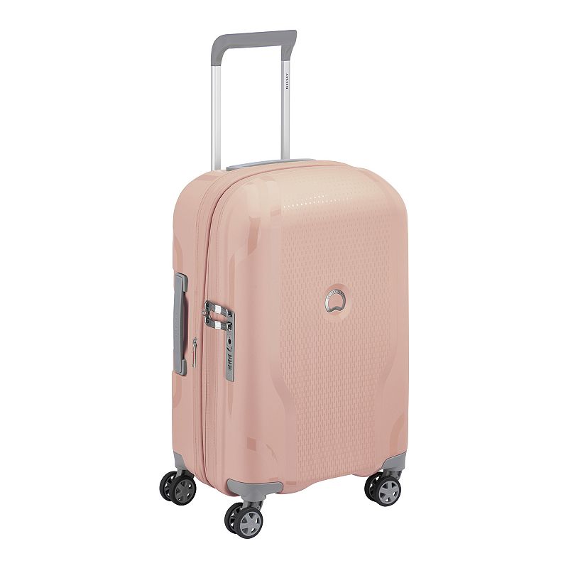 Delsey Clavel Hardside Spinner Luggage, Pink, 19 CARRYON