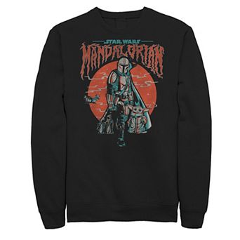 Big & Tall Star Wars The Mandalorian & The Child Foggy Portrait Fleece Sweatshirt