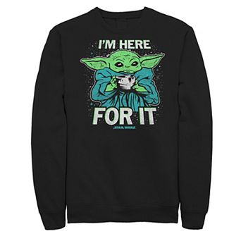 Big & Tall Star Wars The Mandalorian The Child I'm Here For It Fleece Sweatshirt