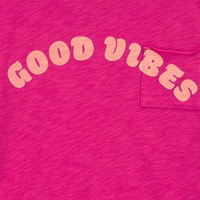 Girls 4-14 Carter's Good Vibes Pocket Tee