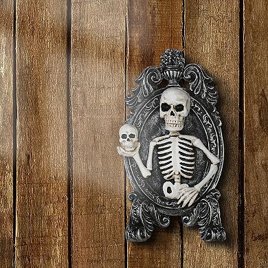 National Tree Company Halloween Ghost Skeleton on Throne