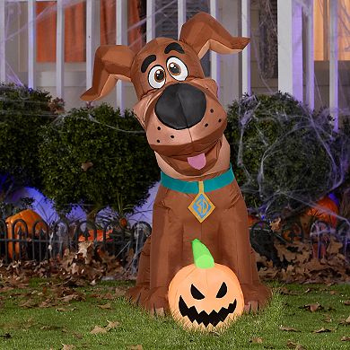 National Tree Company Halloween LED Airblown Scooby Doo & Pumpkin