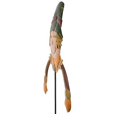 National Tree Company Harvest Boy Scarecrow Metal Stake