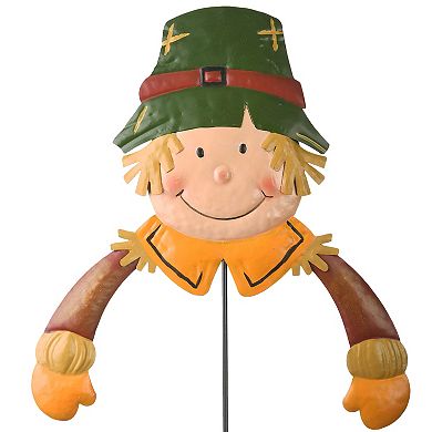 National Tree Company Harvest Boy Scarecrow Metal Stake