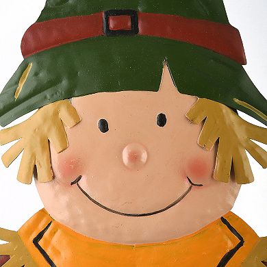 National Tree Company Harvest Boy Scarecrow Metal Stake
