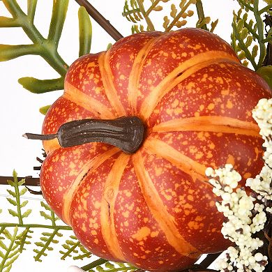 National Tree Company Harvest Flower Circular Decoration