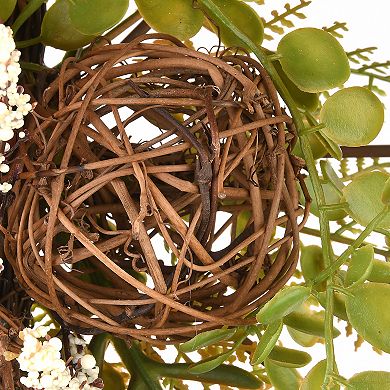 National Tree Company Harvest Flower Circular Decoration