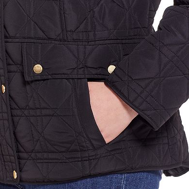 Plus Size Weathercast Modern Quilted Barn Jacket
