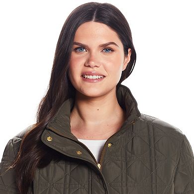 Plus Size Weathercast Modern Quilted Barn Jacket