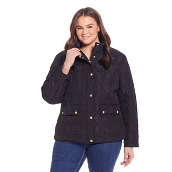 Plus Size Weathercast Modern Quilted Barn Jacket