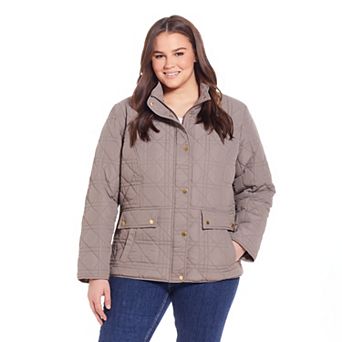 Plus Size Weathercast Modern Quilted Barn Jacket