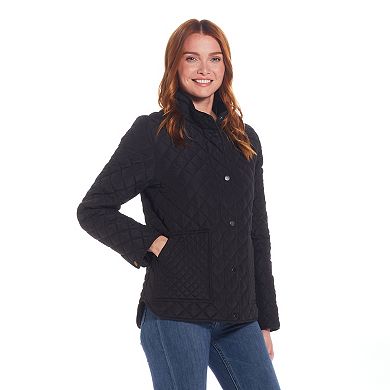 Women's Weathercast Mixed Diamond Quilted Modern Barn Jacket