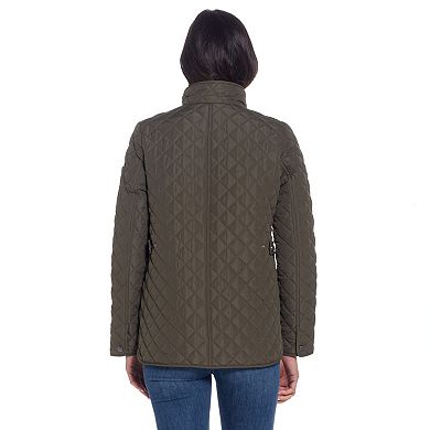 Women's Weathercast Mixed Diamond Quilted Modern Barn Jacket