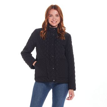 Women's Weathercast Mixed Diamond Quilted Modern Barn Jacket
