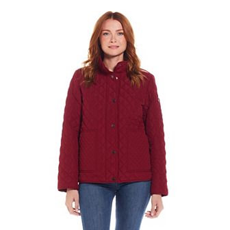Women's Weathercast Mixed Diamond Quilted Modern Barn Jacket