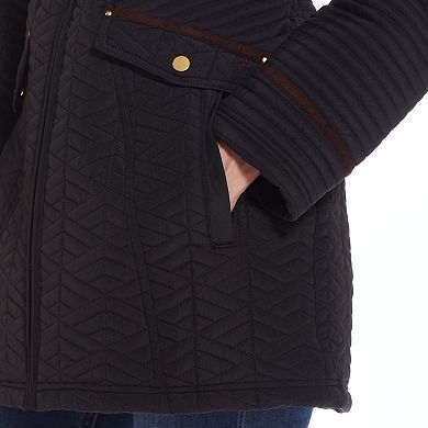 Women's Weathercast Quilted Walker with Faux Suede Details