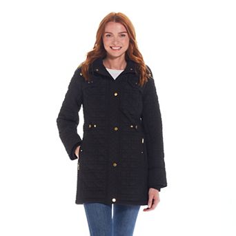 Women's Weathercast Hooded Quilted Walker Coat