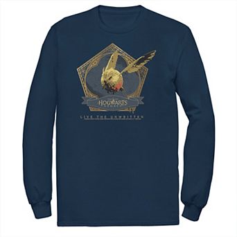 Big & Tall Harry Potter Hogwarts Legacy Bird Live The Unwritten Long Sleeve Graphic Tee