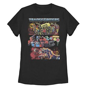 Juniors' Transformers Rise of the Beasts Brooklyn Trio Graffiti Boxes Graphic Tee