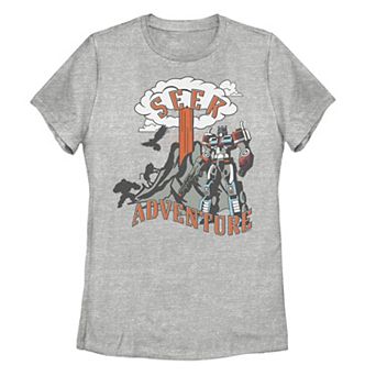 Juniors' Transformers Rise of the Beasts Optimus Prime Seek Adventure Volcano Graphic Tee