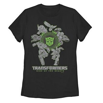 Juniors' Transformers Rise of the Beasts Autobots Logo Circle Graphic Tee