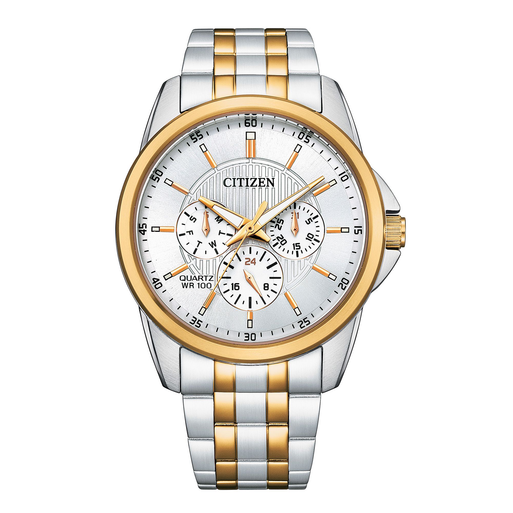 Citizen Mens Two-Tone Stainless Watch - AG8346-51A, Size: 9, Gold Silve