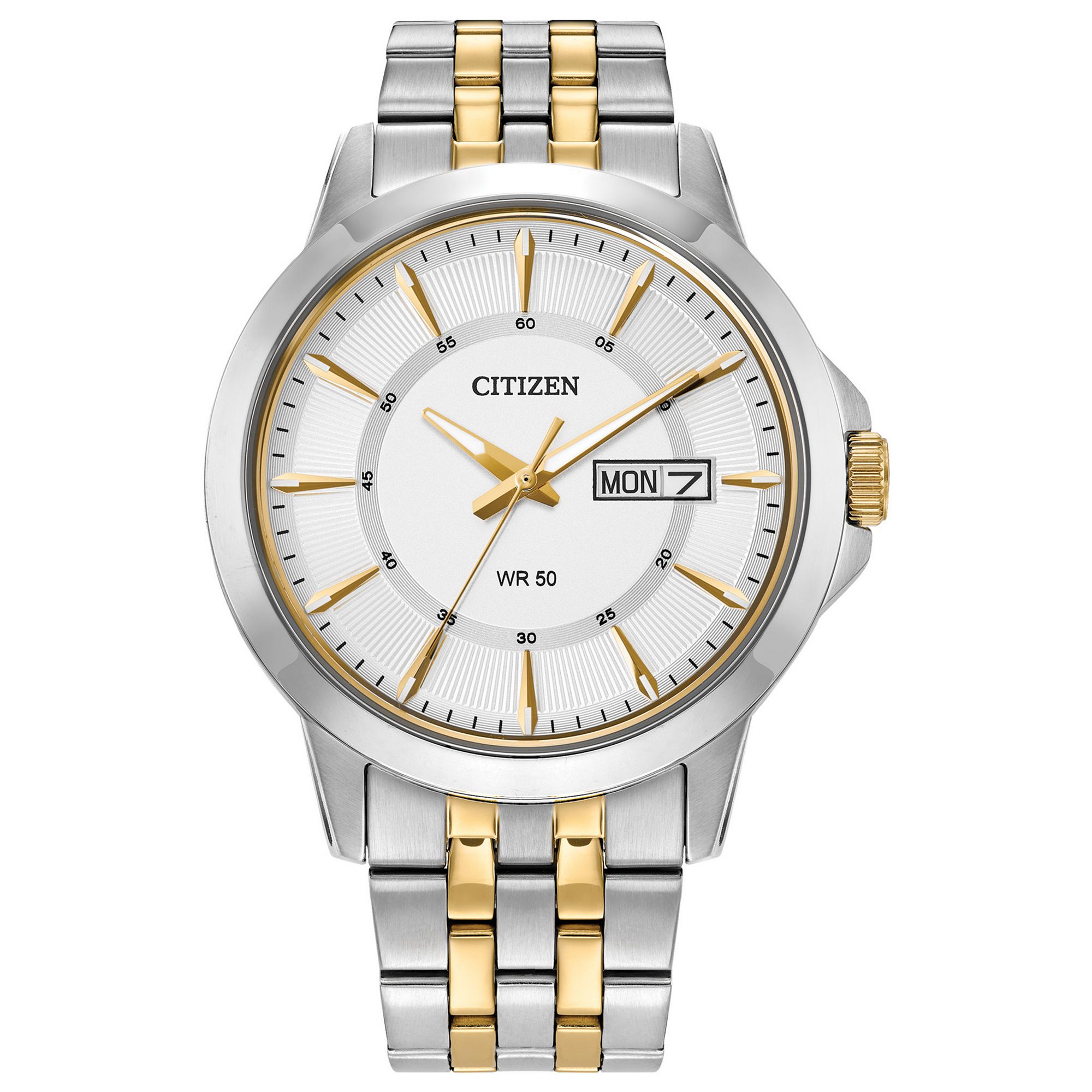 Citizen Mens Two-Tone Stainless Steel Watch - BF2018-52A, Size: 9, Gold