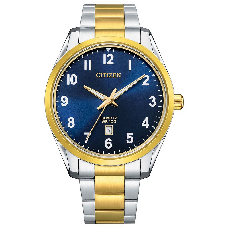 Citizen Men's Two-Tone Stainless Steel Watch - BI1036-57L, Size: 9", Gold Silver