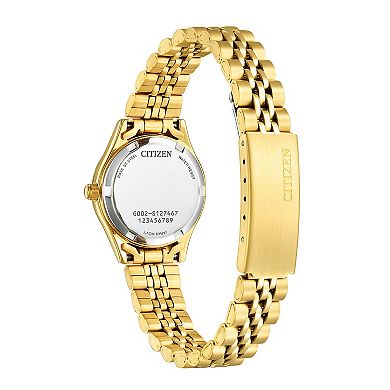 Citizen Women's Crystal Accent Goldtone Stainless Steel Watch - EQ0532-55E