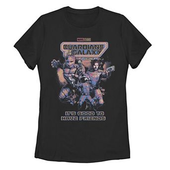 Juniors' Guardians of the Galaxy Groot and Rocket Graphic Tee