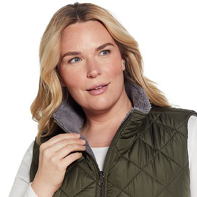 Plus Size Weathercast Midweight Reversible Vest