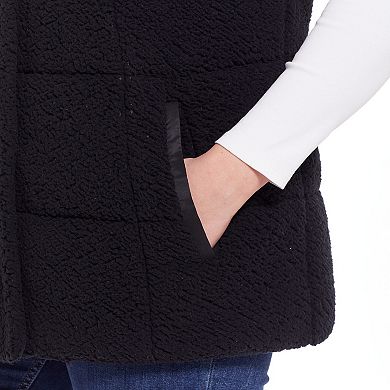 Plus Size Weathercast Sherpa Puffer Vest