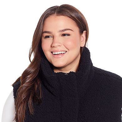 Plus Size Weathercast Sherpa Puffer Vest