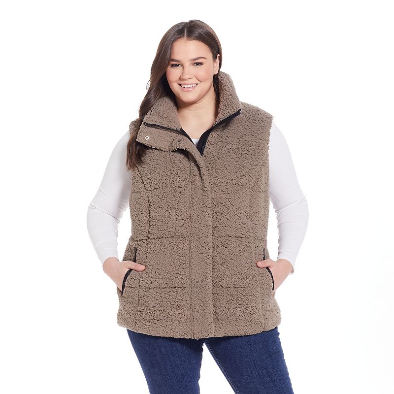 Kohls faux fur vest on sale