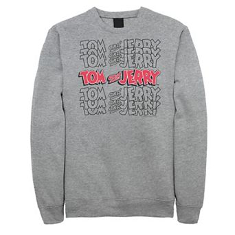 Big & Tall Tom and Jerry Logo Stack Graphic Fleece