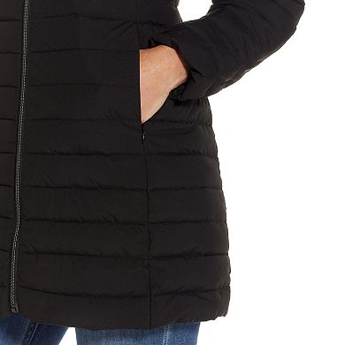 Women's Weathercast Hooded Channel Quilted Puffer Jacket