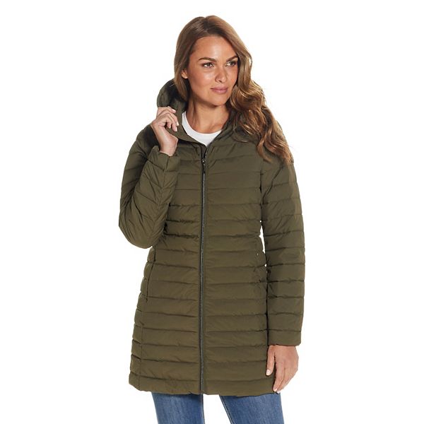 Women's Weathercast Hooded Channel Quilted Puffer Jacket