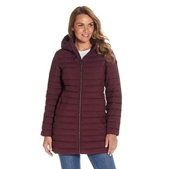 Women's Weathercast Hooded Channel Quilted Puffer Jacket