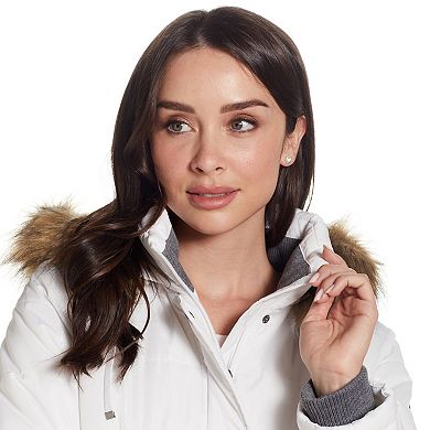 Women's Weathercast Faux-Fur Trim Hooded Parka Coat