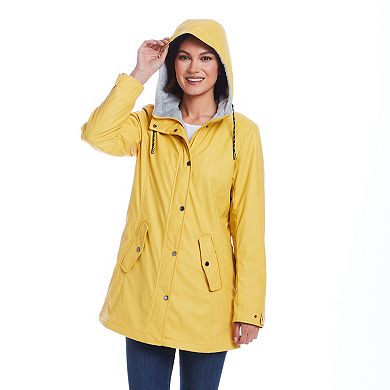 Women's Weathercast Hooded Midweight Rain Jacket