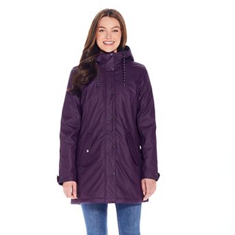 Women's Weathercast Hooded Midweight Rain Jacket