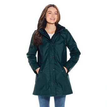 Women's Weathercast Hooded Midweight Rain Jacket