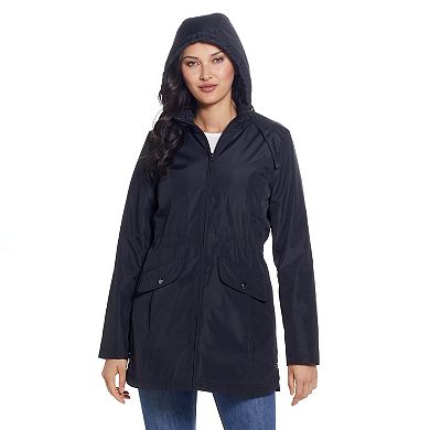 Women's Weathercast Hooded Bonded Rain Jacket