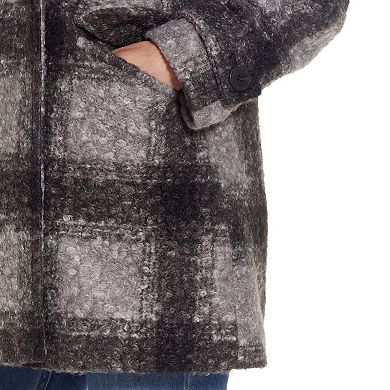 Women's Weathercast Double Breasted Boucle Peacoat