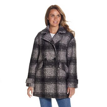 Women's Weathercast Double Breasted Boucle Peacoat